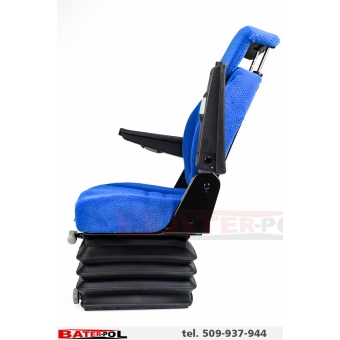 Fotel siedzenie ciągnikowe mechaniczne OREGON - kolor jasno niebieski
